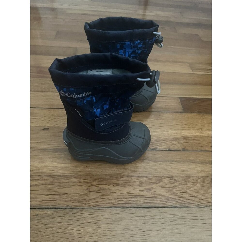Columbia Toddler Powderbug Plus ll Waterproof Winter Snow BootsBlue Gray Size 6 - Picture 3 of 7